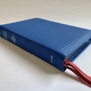 Allan New American Standard Bible Readers Edition Bright Blue Goatskin Silver Line