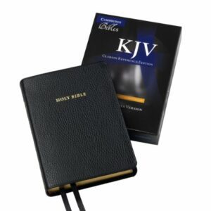 Cambridge KJV Clarion Reference Bible, Black Calf Split