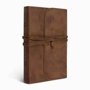Crossway ESV Thinline Bible – Natural Leather, Flap with Strap