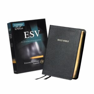 Cambridge ESV Clarion Reference Bible, Black Calfsplit Leather