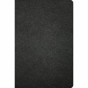 Holman CSB Large Print Thinline Bible, Holman Handcrafted Collection, Black Premium Goatskin