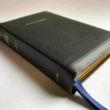 Allan KJV 52 Longprimer Bible, Black Meriva Calfskin Bible