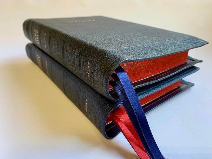 Allan KJV 53 Longprimer Black Highland Goatskin Bible-Speckled Page Edges - Image 2