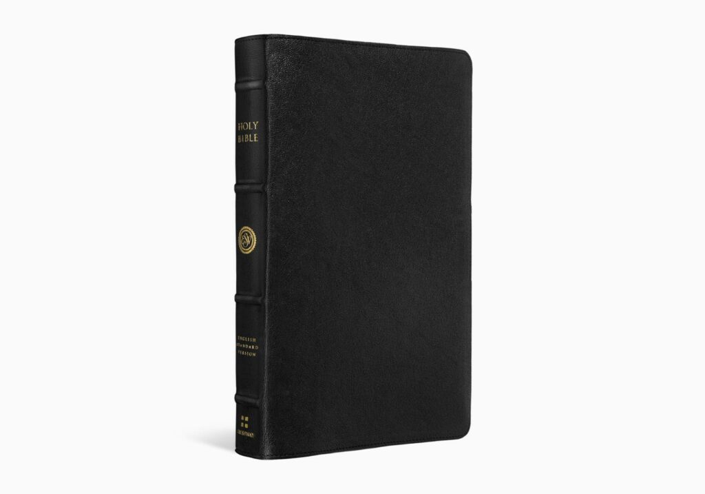 Crossway ESV Heirloom Bible, Omega Edition, Black Goatskin ...