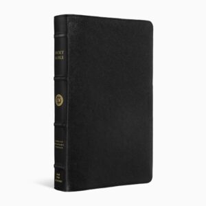 Crossway ESV Heirloom Bible, Omega Edition, Black Goatskin