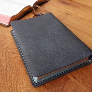SPECIAL N14:  Schuyler Quentel NLT Black Pearl Calfskin Bible