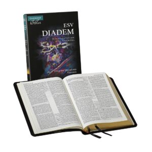 Cambridge ESV Diadem Reference Bible with Apocrypha Black Calfsplit leather, Red-letter Text