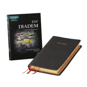 Cambridge ESV Diadem Reference Bible Black Calfskin Leather, Red-letter Text