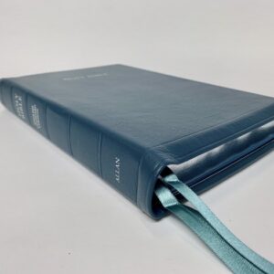 Allan ESV New Classic Readers Edition Petrol Blue Meriva Calfskin SILVER LINE Edition Bible