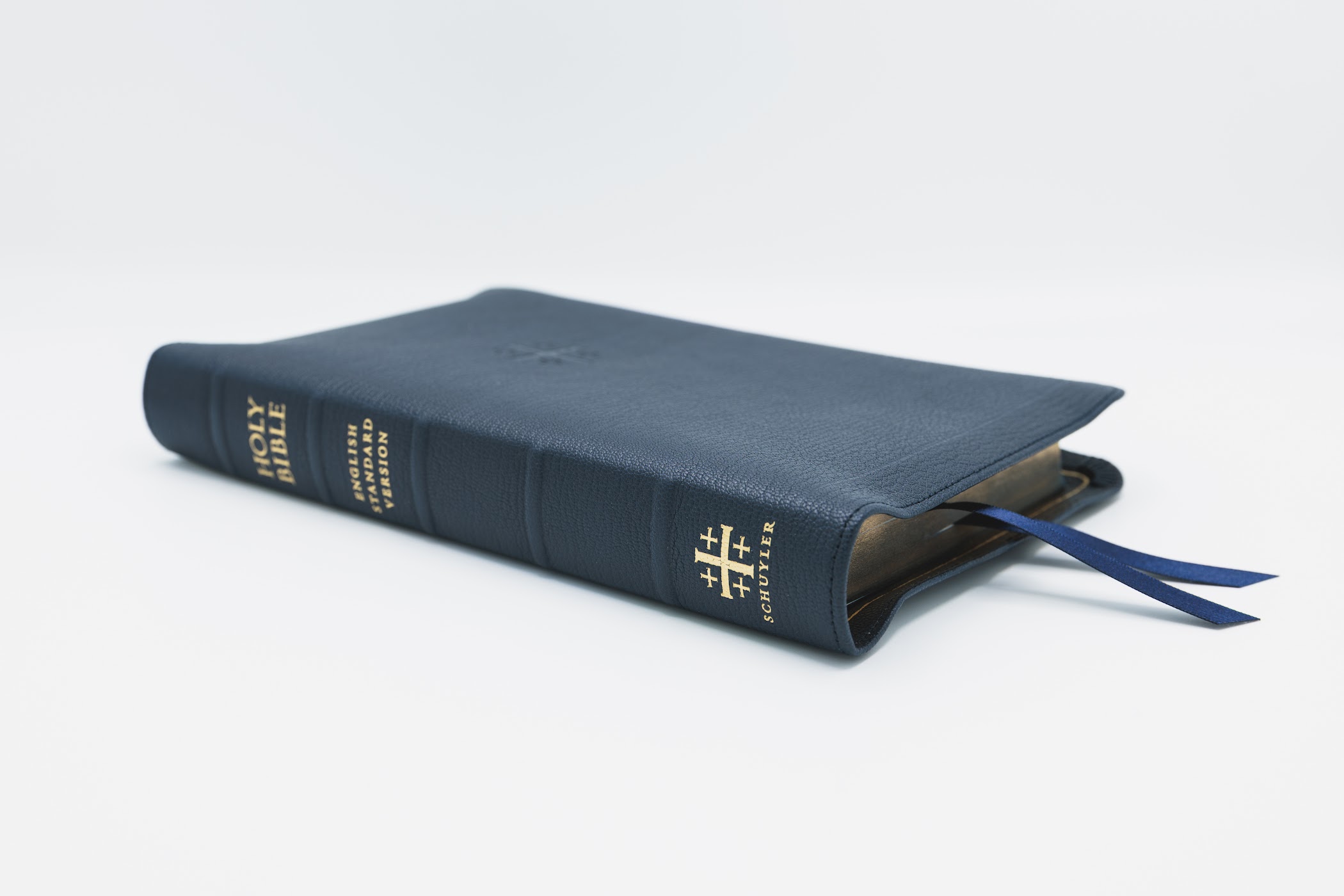 Schuyler Personal Size Quentel ESV, Full Yapp Imperial Blue