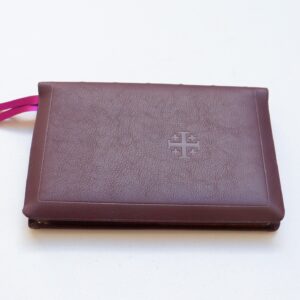 SPECIAL H9:  Schuyler Personal Size Canterbury KJV Full Yapp Dark Purple Goatskin Bible