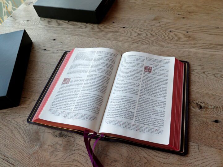 Schuyler Canterbury KJV, Dark Purple Goatskin Bible – PREORDER - Image 3