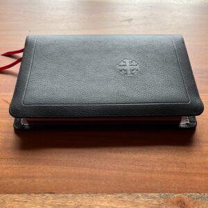 Schuyler Personal Size Quentel ESV, Full Yapp Black Goatskin Bible – PREORDER