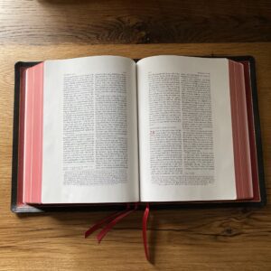 Schuyler Wide Margin Quentel ESV, Black Goatskin Bible