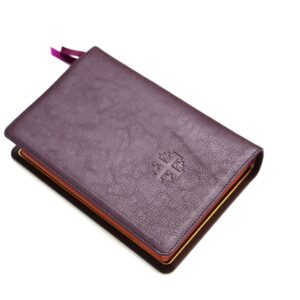 Schuyler Personal Size Quentel ESV, Dark Purple Goatskin Bible