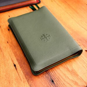 Schuyler Quentel NASB, Full Yapp Dark Green Goatskin Bible—Preorder