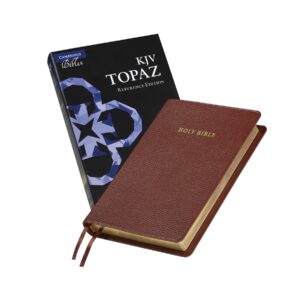 Cambridge Topaz KJV Reference Bible, Brown Calfsplit