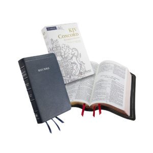 Cambridge KJV Concord Reference Bible, Navy Blue Goatskin-RED Letter, Full Yapp