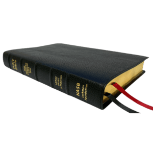 Lockman NASB 2020 Large Print Ultrathin Reference Bible, Black Calfskin Leather