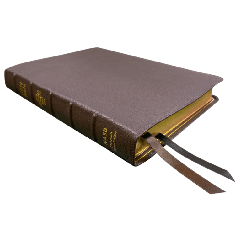 Lockman NASB 1995 Large Print Ultrathin Reference Bible, Black Genuine ...