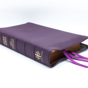 Schuyler Quentel NASB, Full Yapp Dark Purple Goatskin Bible &ndash; PREORDER