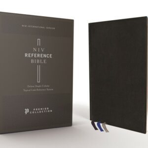 Zondervan NIV Reference Bible, Deluxe Single-Column, Goatskin, Black