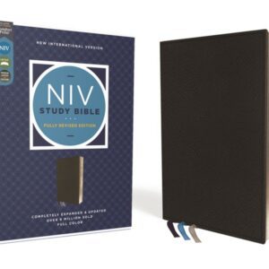Zondervan NIV Study Bible, Fully Revised Edition, Calfskin, Black