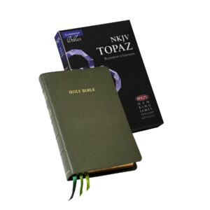 Cambridge NKJV Topaz Reference Bible, Dark Green Goatskin