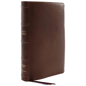 Nelson KJV Reference Bible, Giant Print, Premium Leather, Brown