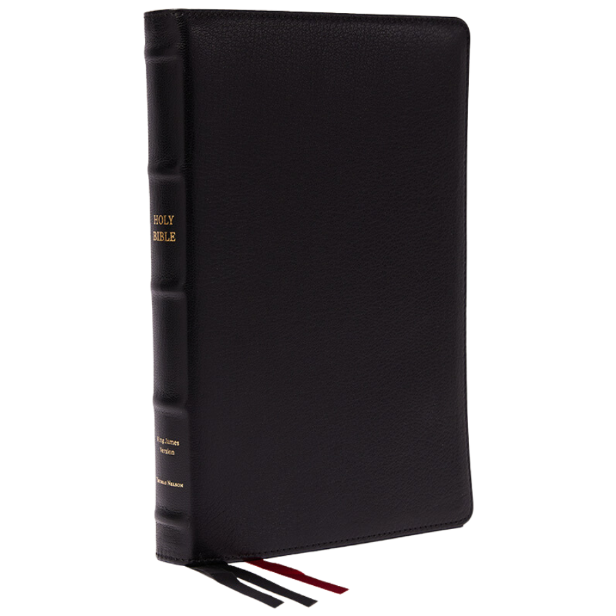 Genuine Leather Bible Cover, Black, X-Large 