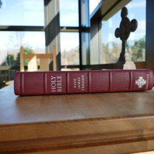 Schuyler Canterbury KJV, Firebrick Red Goatskin Bible