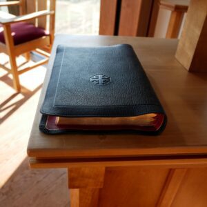 Schuyler Credo Stridon NASB, Full Yapp Black Goatskin Bible