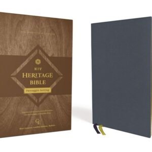 Zondervan NIV Heritage Bible, Passaggio Setting, Genuine Leather, Buffalo, Blue