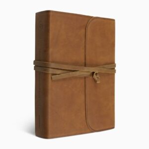 Crossway ESV Journaling Bible, Interleaved Edition (Nat. Leather, Flap with Strap)