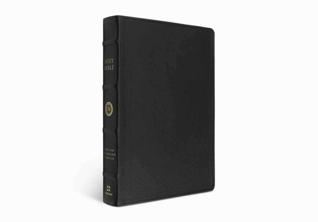 Crossway ESV Large Print Bible (Top Grain Leather, Black ...