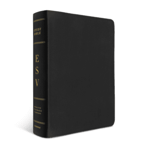 Crossway ESV Study Bible, Large Print, (Genuine Leather Black)