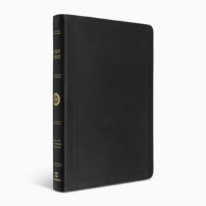 Crossway ESV Large Print Thinline Reference Bible (Genuine Leather, Black)
