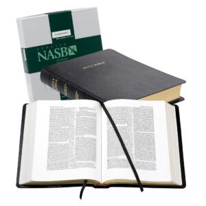 Cambridge NASB Wide-Margin Reference Bible, Black Calf Split Leather