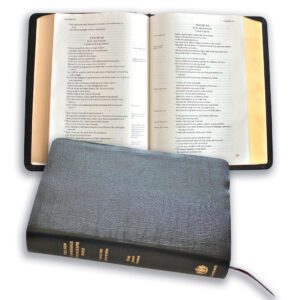 New Cambridge Paragraph Bible with Apocrypha Personal Size Black Calfskin