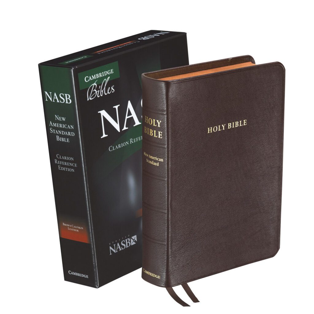 Cambridge NASB Clarion Reference Bible, Brown Calfskin ...