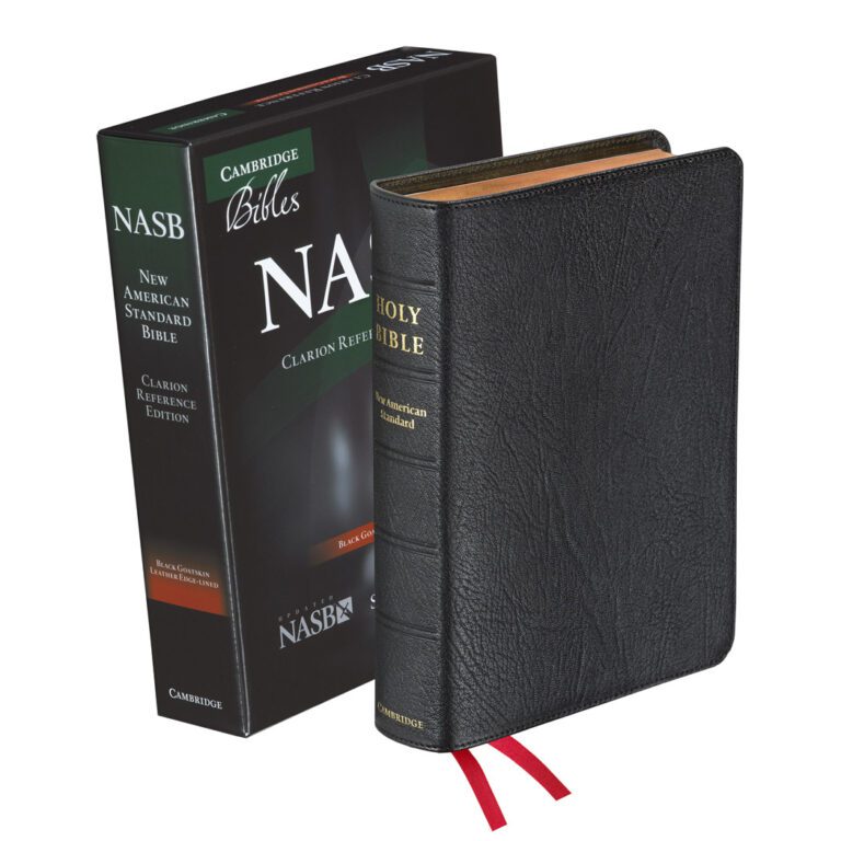 Cambridge NASB Clarion Reference Bible, Black Goatskin ...