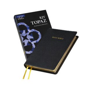Cambridge Topaz KJV Reference Bible, Black Calfsplit