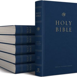 Crossway ESV Pew and Worship Bible, Large Print, Blue – Case of 12