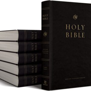 Crossway ESV Pew and Worship Bible, Large Print, Black – Case of 12