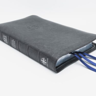 Schuyler Quentel ESV, Full Yapp Black Pearl Calfskin Bible – PREORDER