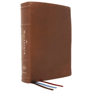 Nelson NKJV MacArthur Study Bible, 2nd Edition, Premium Goatskin Leather, Brown, Premier Collection