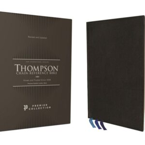 Zondervan NIV Thompson Chain-Reference Bible, Premium Goatskin Leather, Black, Premier Collection