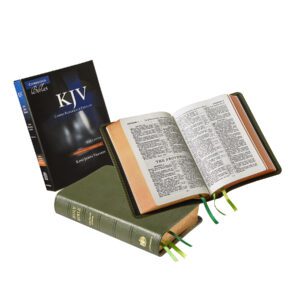 Cambridge KJV Cameo Reference Edition, Green Goatskin Leather, Red-letter Text Bible