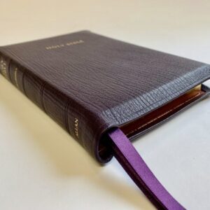 Allan KJV 43 Longprimer Thinline Purple Highland Goatskin Bible with Red Liner