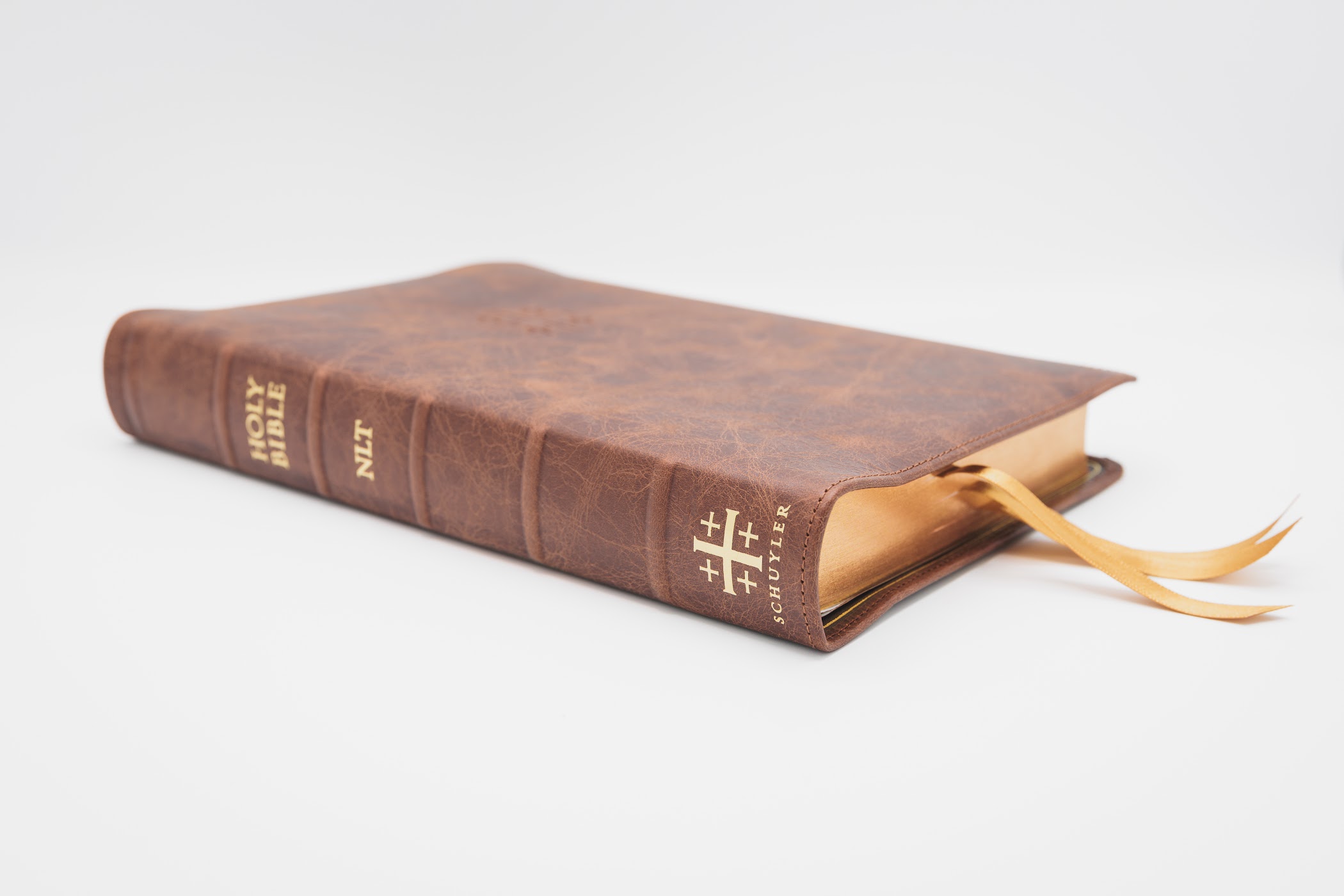 Schuyler Quentel NLT, Chestnut Calfskin Bible